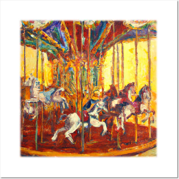 Merry Go Round Wall Art by Starbase79